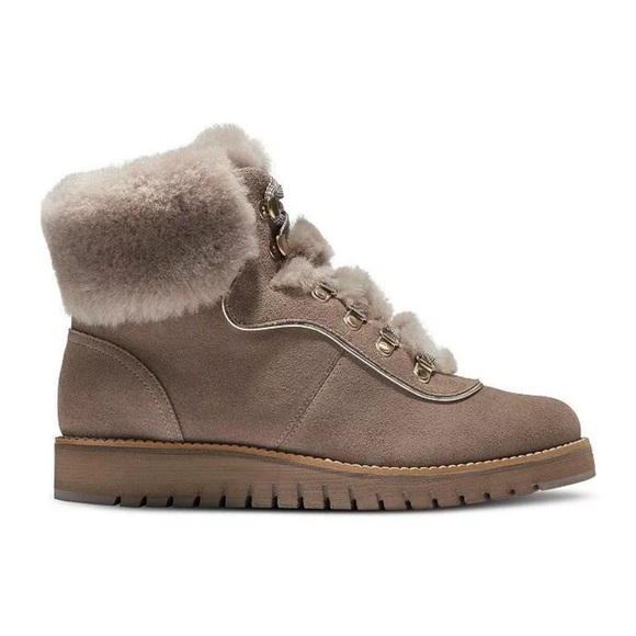COLE HAAN ZeroGrand Explore Upstate Waterproof
Shearling Hiking Boot 10 brown - Picture 2 of 11